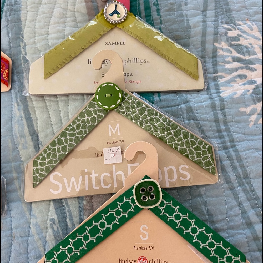 BRAND NEW!** Lindsay Phillips Switch Flops Straps & snaps!!